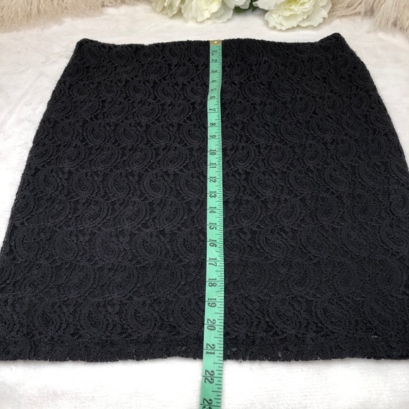 DressBarn Black Lace Skirt Petite 16 Plus size - Picture 10 of 13